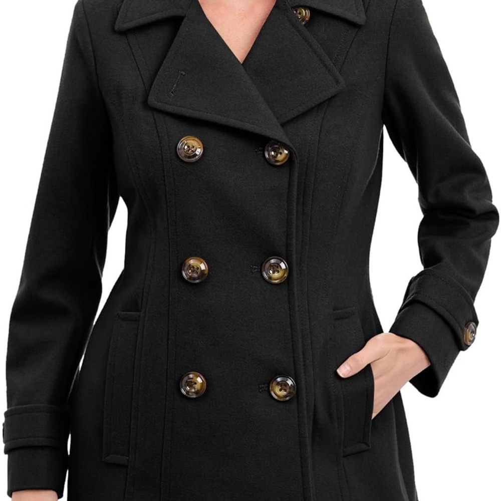 TAN Anne Klein peacoat